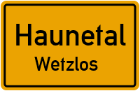 Stärkloser Straße in HaunetalWetzlos