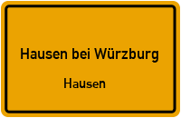 Brunnenstraße in Hausen bei WürzburgHausen