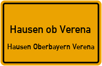 Rehhaldeweg in Hausen ob VerenaHausen Oberbayern Verena