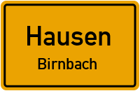 Straßen in Hausen Birnbach