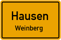 Straßen in Hausen Weinberg