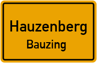 Schadweg in HauzenbergBauzing