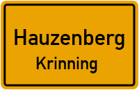 Straßenverzeichnis Hauzenberg Krinning