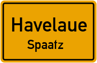 Spaatzer Hauptstraße in HavelaueSpaatz