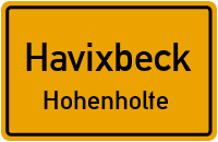 Straßenverzeichnis Havixbeck Hohenholte