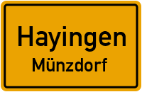 Gartenstraße in HayingenMünzdorf