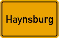 Ortsschild von Gemeinde Haynsburg in Sachsen-Anhalt