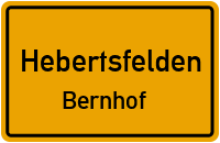 Straßenverzeichnis Hebertsfelden Bernhof