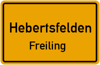 Straßenverzeichnis Hebertsfelden Freiling