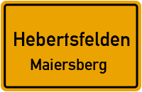 Straßenverzeichnis Hebertsfelden Maiersberg