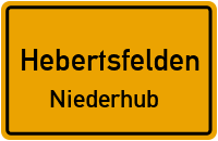 Straßenverzeichnis Hebertsfelden Niederhub