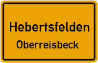 Straßenverzeichnis Hebertsfelden Oberreisbeck