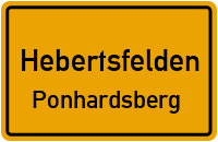 Straßenverzeichnis Hebertsfelden Ponhardsberg