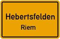 Straßenverzeichnis Hebertsfelden Riem