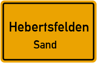 Straßenverzeichnis Hebertsfelden Sand