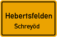 Straßenverzeichnis Hebertsfelden Schreyöd