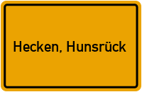 City Sign Hecken, Hunsrück