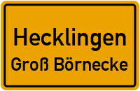 Straßenverzeichnis Hecklingen Groß Börnecke