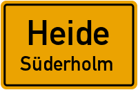 Südermoorweg in HeideSüderholm