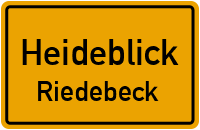 Straße Von Riedebeck Nach Gossmar in HeideblickRiedebeck