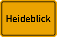 Ortsschild von Gemeinde Heideblick in Brandenburg