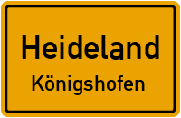 Siedlerstraße in HeidelandKönigshofen