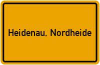Ortsschild von Gemeinde Heidenau, Nordheide in Niedersachsen