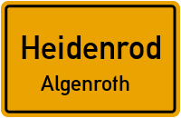 Backhausstraße in HeidenrodAlgenroth