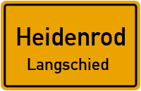 Fichtenstraße in HeidenrodLangschied