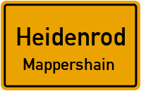 Quellenstraße in HeidenrodMappershain