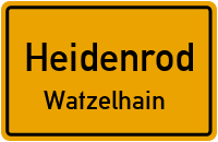 Bergstraße in HeidenrodWatzelhain