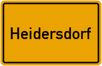 Heidersdorf in Sachsen