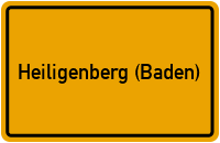 Ortsschild von Gemeinde Heiligenberg (Baden) in Baden-Württemberg