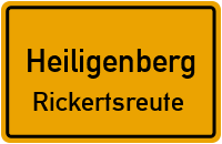 Straßenverzeichnis Heiligenberg Rickertsreute