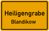 Siedlungsstraße in HeiligengrabeBlandikow