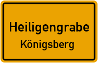 Schwarzer Weg in HeiligengrabeKönigsberg
