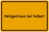 City Sign Heiligenhaus bei Velbert