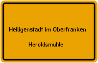 Heroldsmühle in 91332 Heiligenstadt im Oberfranken (Heroldsmühle)