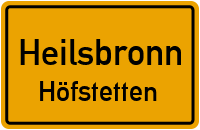 Straßenverzeichnis Heilsbronn Höfstetten