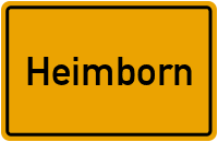 Ortsschild von Gemeinde Heimborn in Rheinland-Pfalz