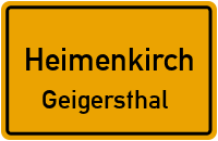 Straßen in Heimenkirch Geigersthal