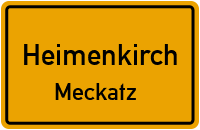 Straßen in Heimenkirch Meckatz