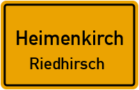 Straßen in Heimenkirch Riedhirsch