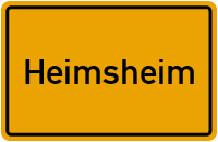 Ortsschild von Stadt Heimsheim in Baden-Württemberg