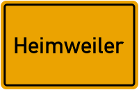 Ortsschild von Gemeinde Heimweiler in Rheinland-Pfalz