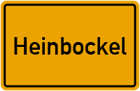 Ortsschild von Gemeinde Heinbockel in Niedersachsen