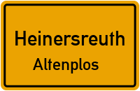 Bergstraße in HeinersreuthAltenplos