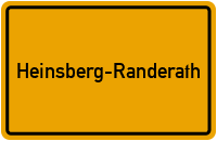 City Sign Heinsberg-Randerath