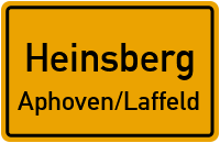 Am Aphover Steg in HeinsbergAphoven/Laffeld