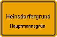 Voigtsgrüner Straße in HeinsdorfergrundHauptmannsgrün